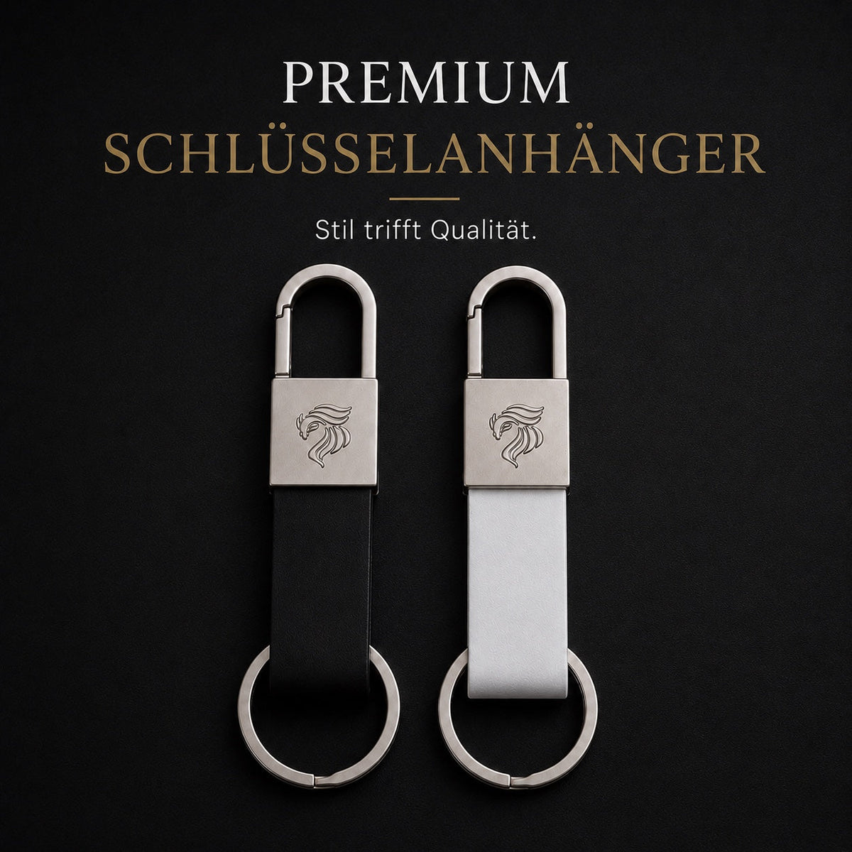 GÍABO Schlüsselanhänger Schwarz und Weiß – Farbvergleich