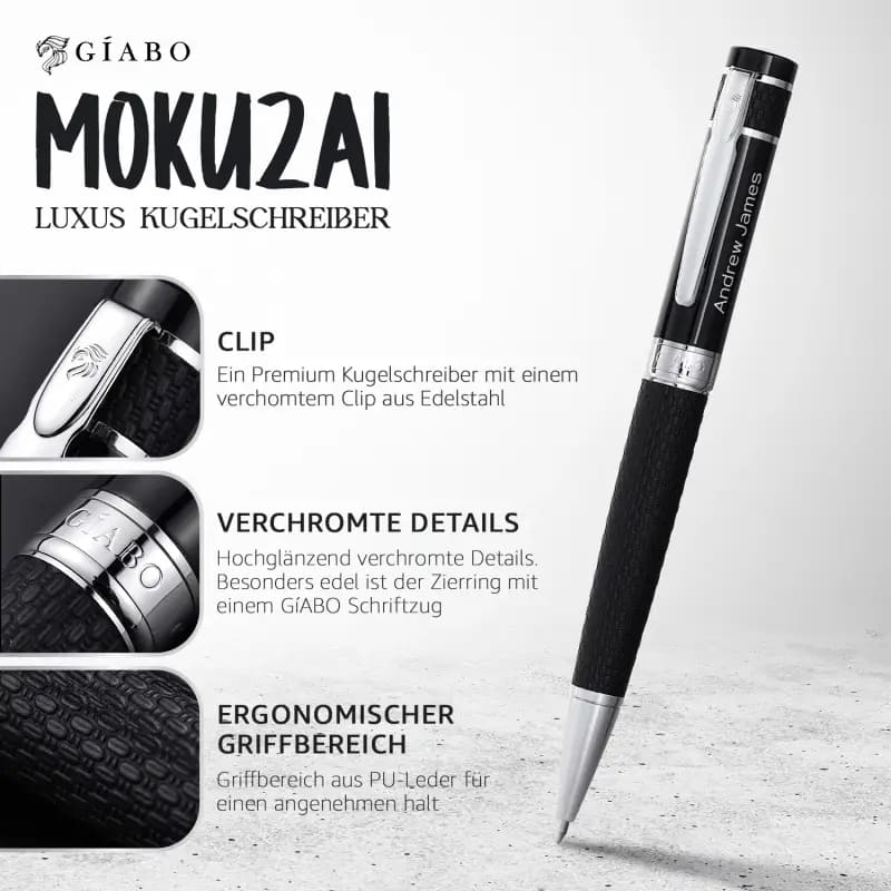 Kugelschreiber - Mokuzai - Gravur - Kugelschreiber