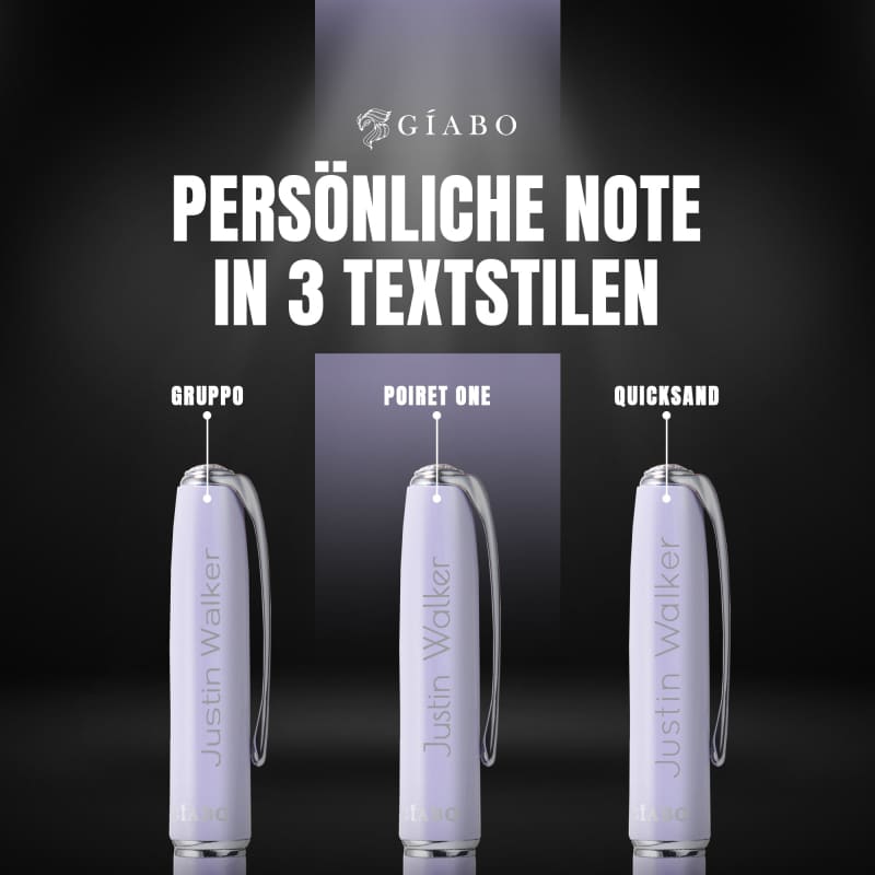 Kugelschreiber - Rainbow - Lila - Gravur - Kugelschreiber