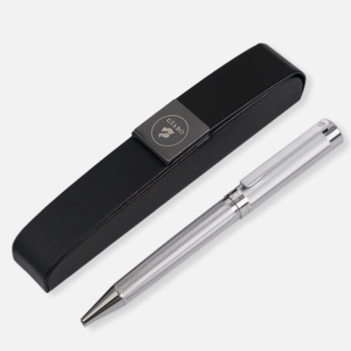Kugelschreiber in Silber Giabo Kinzoku mit Etui