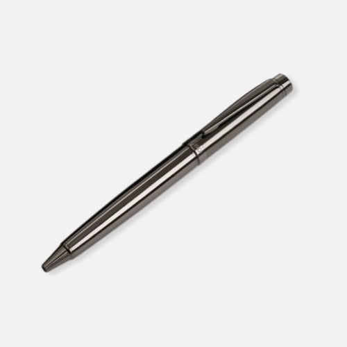 Kugelschreiber Mizu in dunklem glänzendem Silber
