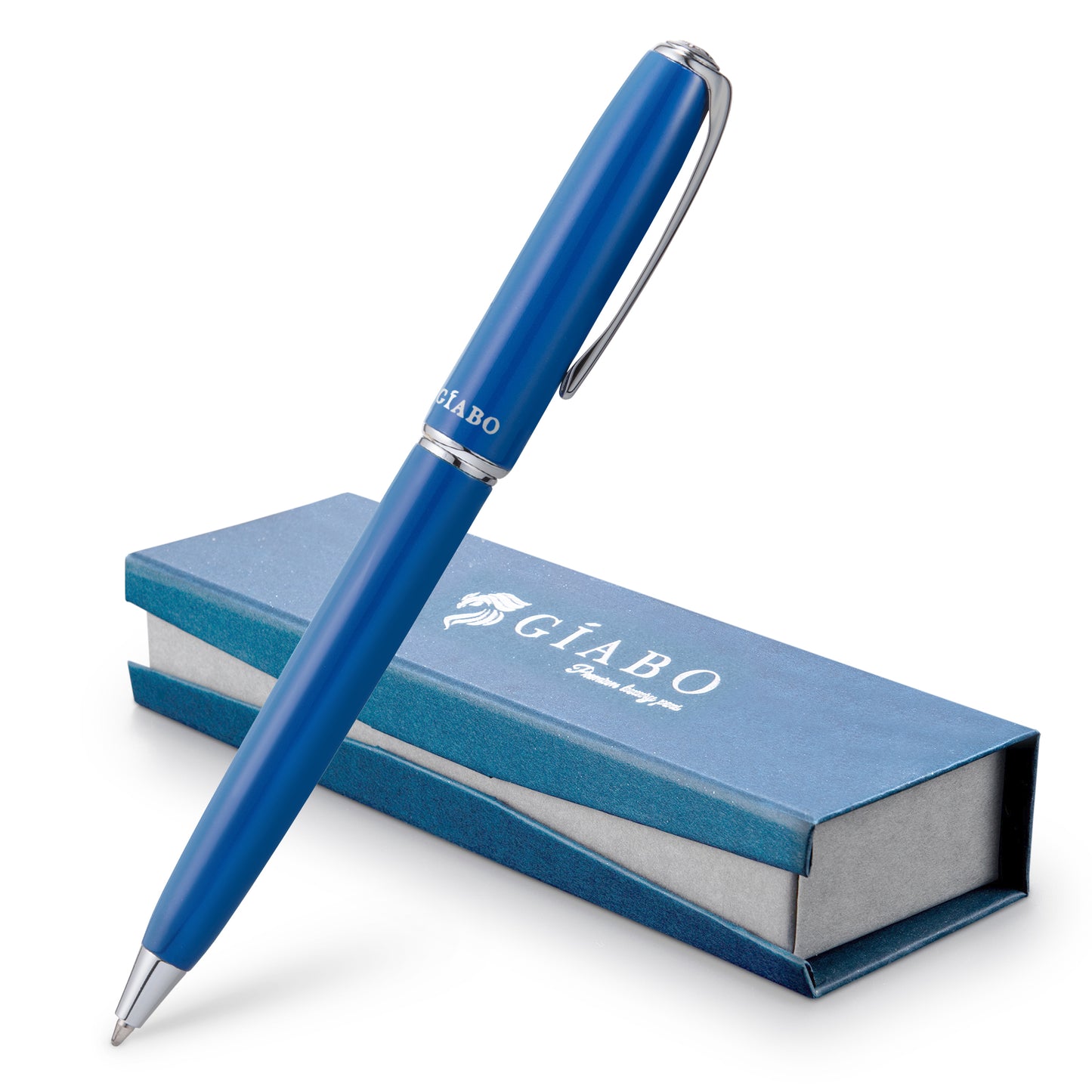 Giabo Kugelschreiber Rainbow - Blau - mit Gravur