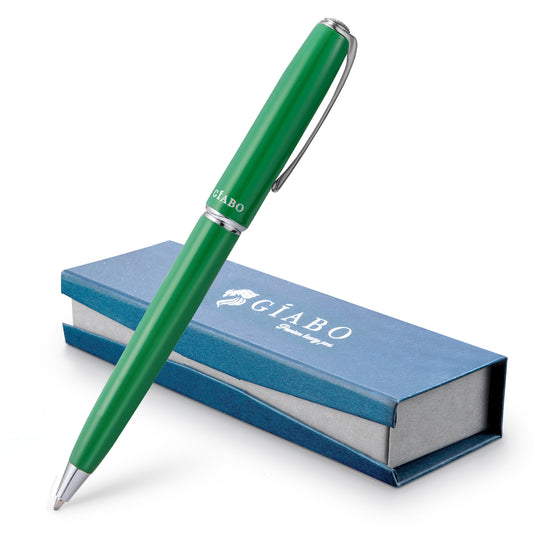 Giabo Kugelschreiber Rainbow - Grün - mit Gravur