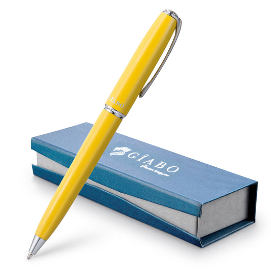 Giabo Kugelschreiber Rainbow - Gelb - mit Gravur