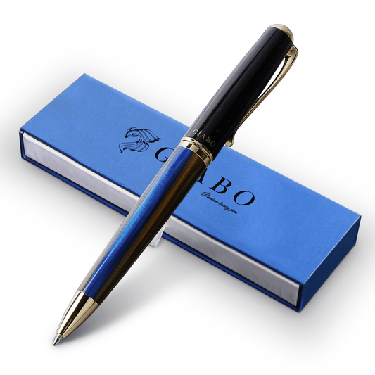 Giabo Kugelschreiber Dreamer - Blau/Schwarz - mit Gravur