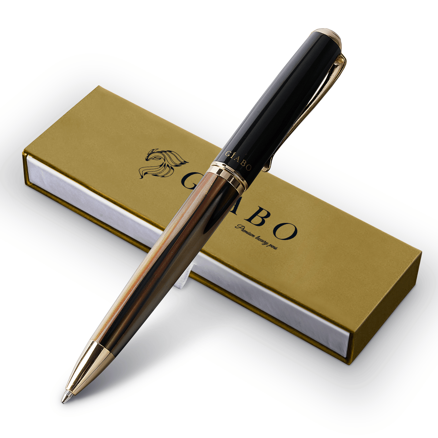 Giabo Kugelschreiber Dreamer - Braun/Schwarz - mit Gravur