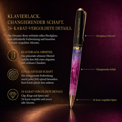 Gíabo Dreamer Rosa/Blau Kugelschreiber mit Gravur und Produktdetails