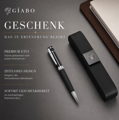Gíabo Mokuzai Kugelschreiber mit Premium-Etui als hochwertiges Geschenk
