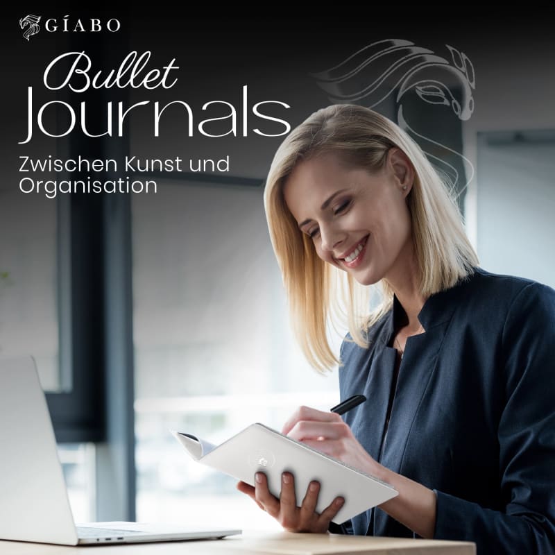 Gíabo Notizbuch Weiß mit gepunkteten Seiten und Softcover
