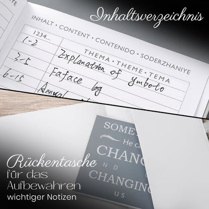 Gíabo Notizbuch Weiß mit gepunkteten Seiten und Softcover