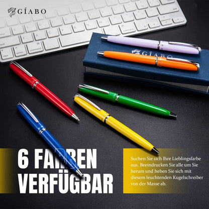 Gíabo Rainbow Kugelschreiber Gelb aus Edelstahl