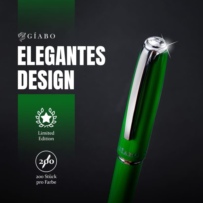 Gíabo Rainbow Kugelschreiber Grün aus Edelstahl