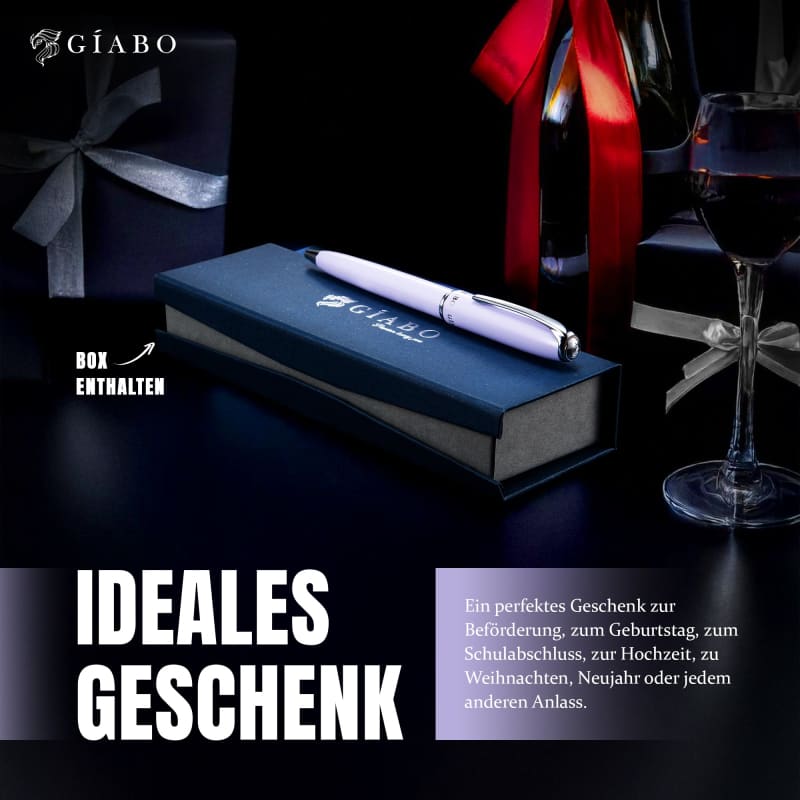 Gíabo Rainbow Kugelschreiber Lila aus Edelstahl