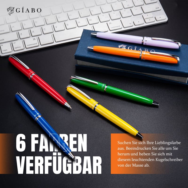 Gíabo Rainbow Kugelschreiber Orange aus Edelstahl
