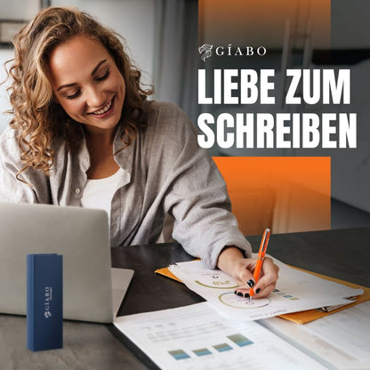 Gíabo Rainbow Kugelschreiber Orange aus Edelstahl mit Gravur