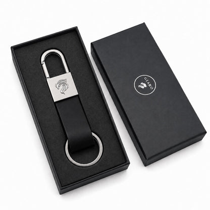GÍABO Schlüsselanhänger Schwarz – Geschenkbox