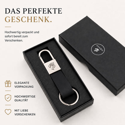 GÍABO Schlüsselanhänger Schwarz – Geschenk