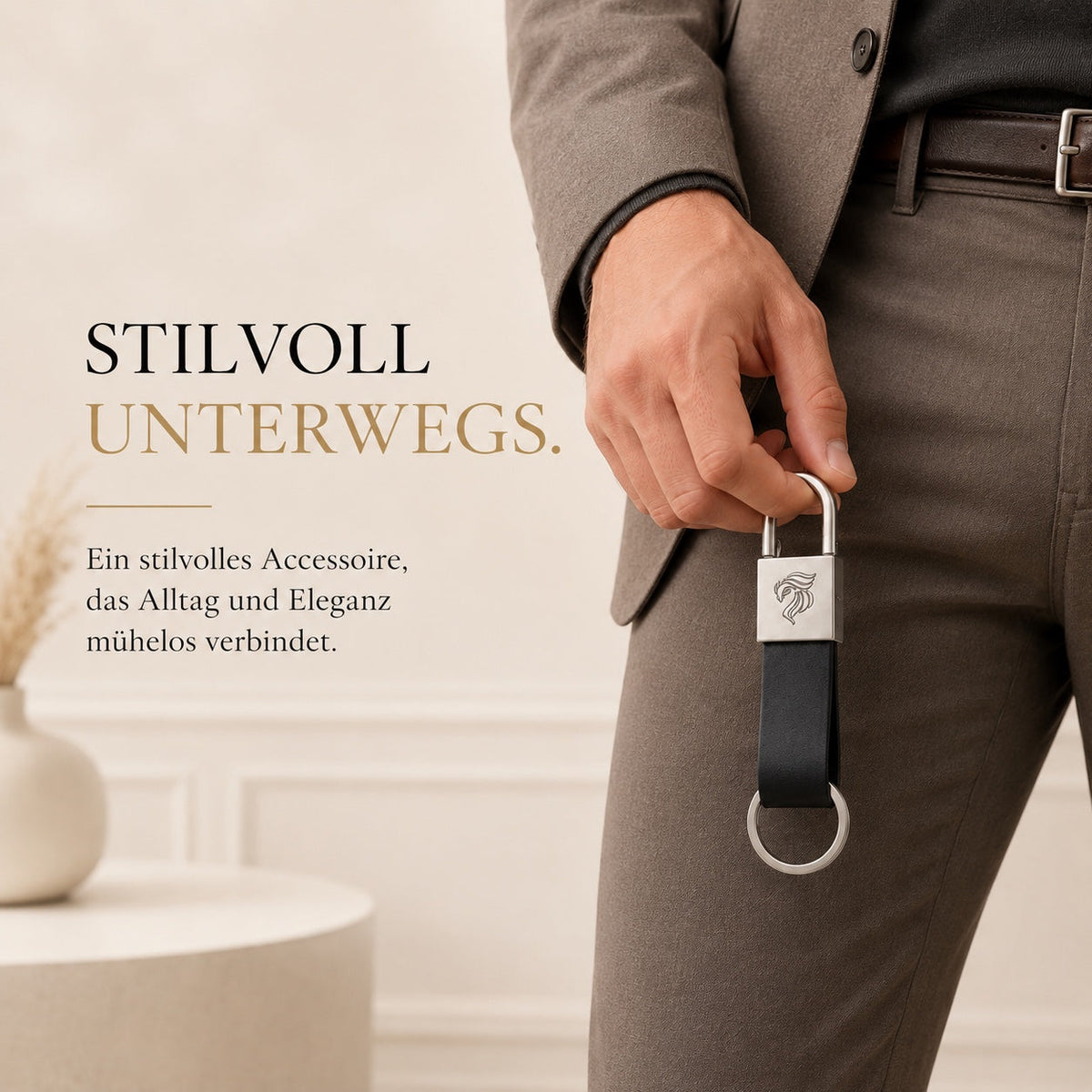 GÍABO Schlüsselanhänger Schwarz – Lifestyle