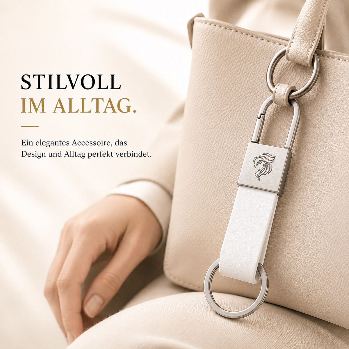 GÍABO Schlüsselanhänger Weiß – Lifestyle