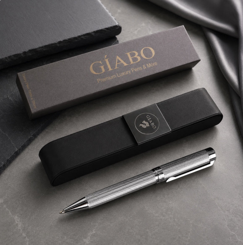 Giabo Kinzoku Kugelschreiber mit Geschenkbox und Etui
