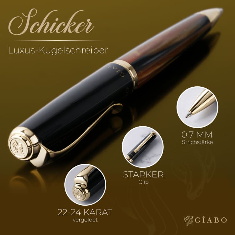 Kugelschreiber - Dreamer - Braun/Schwarz - Kugelschreiber