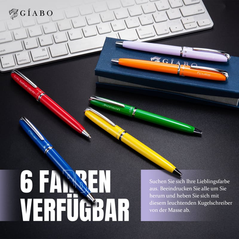 Kugelschreiber - Rainbow - Lila - Gravur - Kugelschreiber